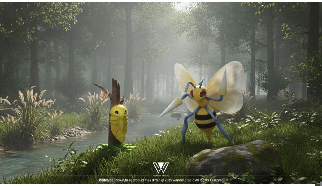 玩得Wonder studio 大針蜂進化組和Mega大針蜂 