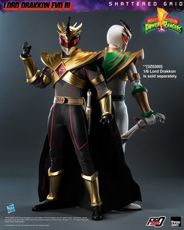 正版授權 Threezero 1/6 新恐龍戰隊 破碎網格 龍帝 三階 