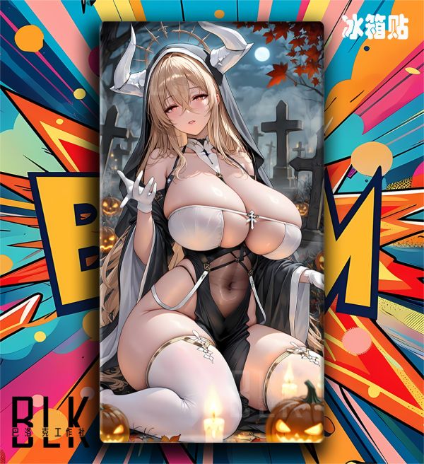 巴洛克《萬聖怨仇》碧藍航線HMS Implacable裝飾畫冰箱貼 