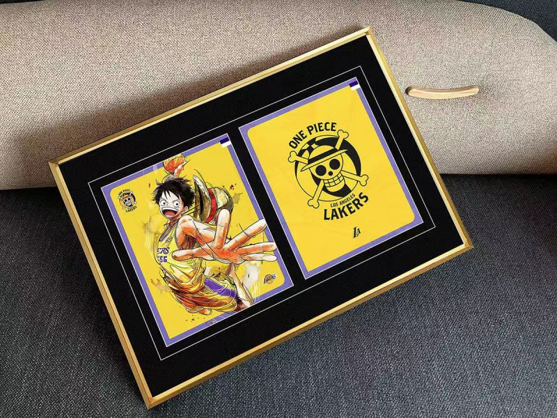 千鳥社《草帽團湖人隊-球員》海賊王湖人隊草帽團魯夫索隆娜美香吉士喬巴裝飾畫 