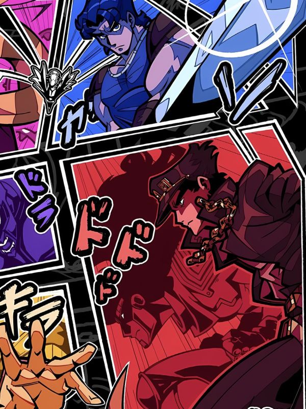 星空 《九喬》jojo的巧妙冒險承太郎東方仗助白金之星裝飾畫 