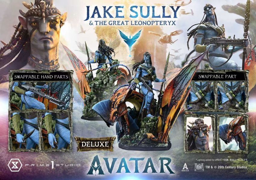 正版授權 Prime 1 Statue 1/4 阿凡達 傑克·薩利&獅鷹翼獸 