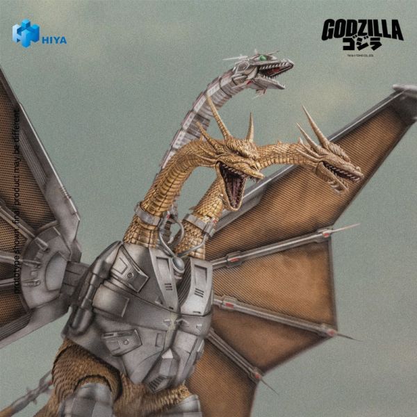 正版授權 HIYA 海雅玩具 33cm 哥斯拉大戰王者基多拉 機械王者基多拉 