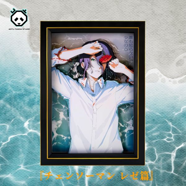 凹凸panda 鏈鋸人蕾塞篇 蕾塞A款潮流手工立體畫 