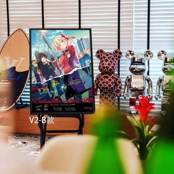 千鳥社 《莉可麗絲聲優第二彈》錦木千束井上瀧奈中原瑞希胡桃簽名裝飾畫 