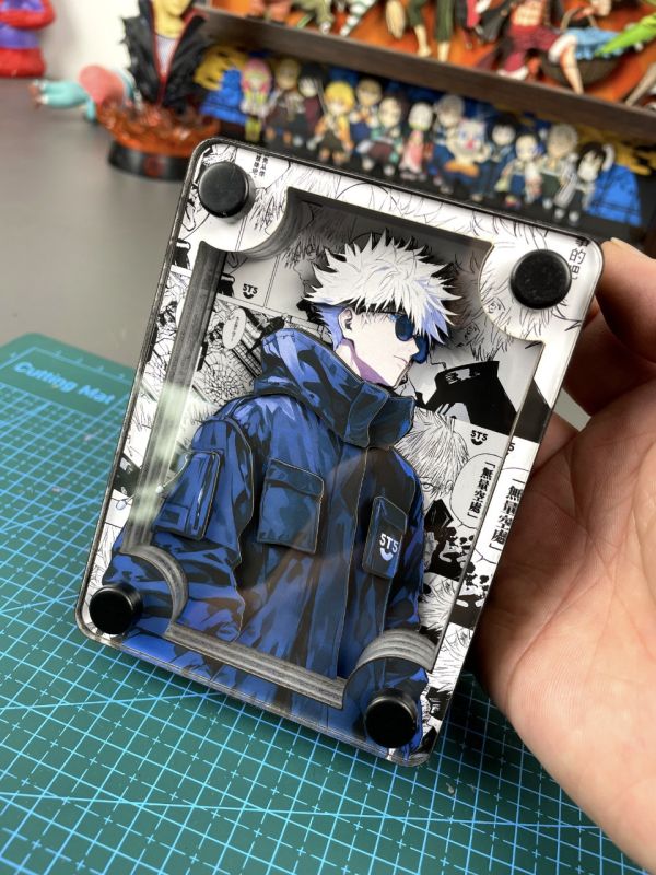 萌萌匠 咒術回戰五條悟周邊立體卡磚擺臺裝飾畫 