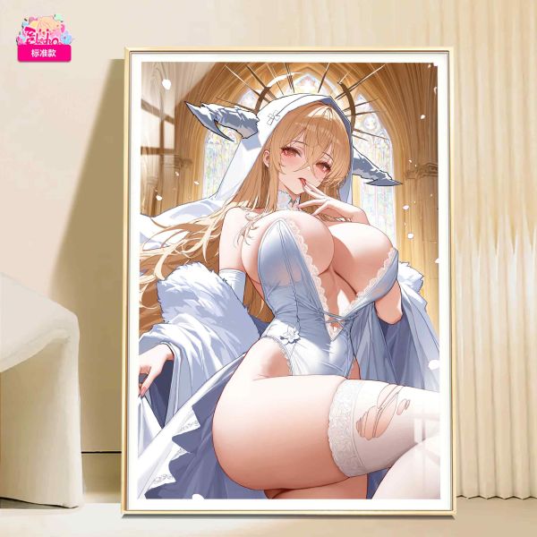 阿喵畫社 白禮服怨仇 裝飾畫 