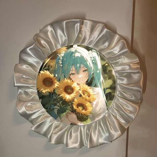 阿喵畫社 太陽花初音未來徽章 