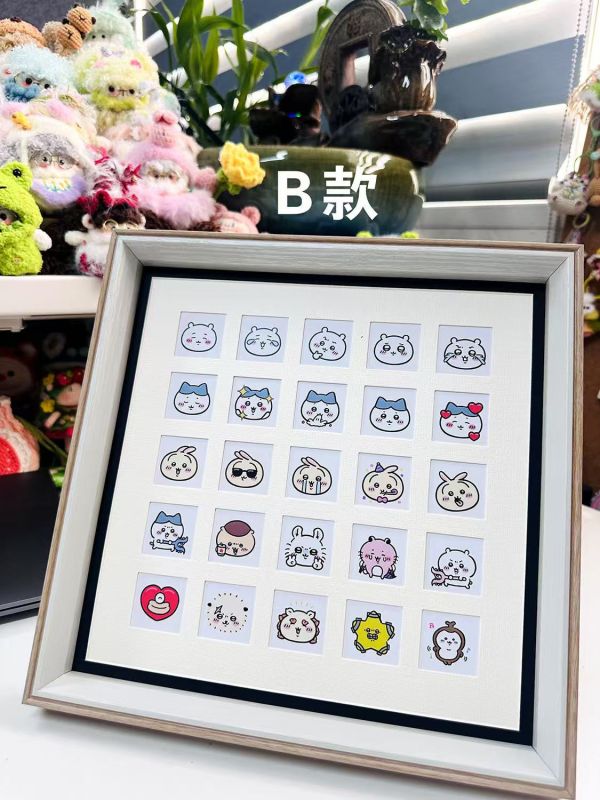 千鳥社《吉伊卡哇25宮格》吉伊卡哇可愛哈奇烏薩奇莫莫咖表情包裝飾畫 