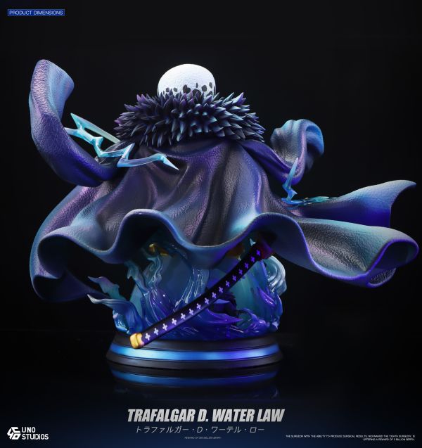 UNO工作室 1/4 海賊王 特拉法爾加·羅 桌擺件胸像 