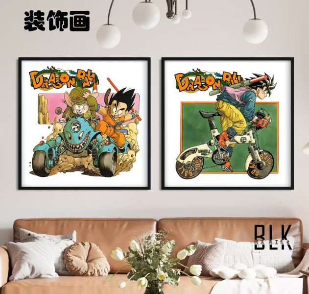 巴洛克 七龍珠卡卡羅特悟空鳥山明動漫藝術裝飾畫/亞克力冰箱貼 