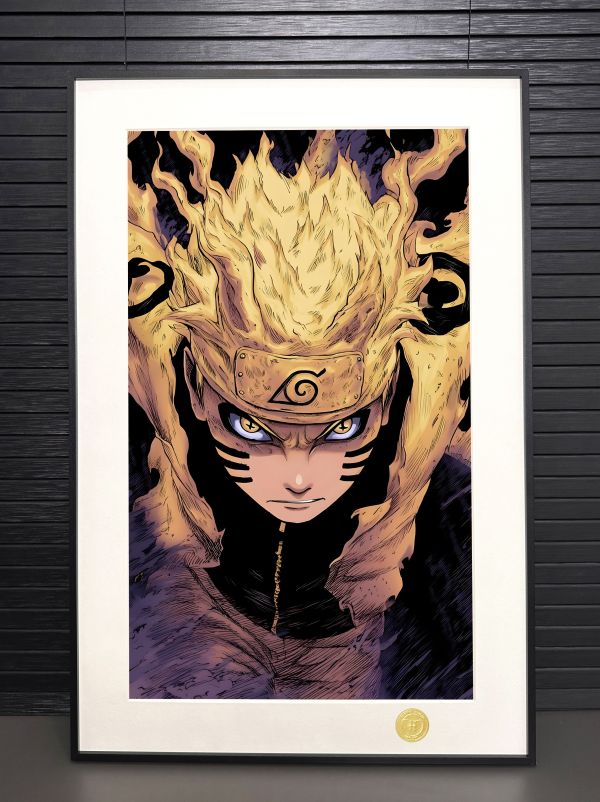 H2工作室《六道鳴人》火影忍者漩渦鳴人六道仙人裝飾畫 