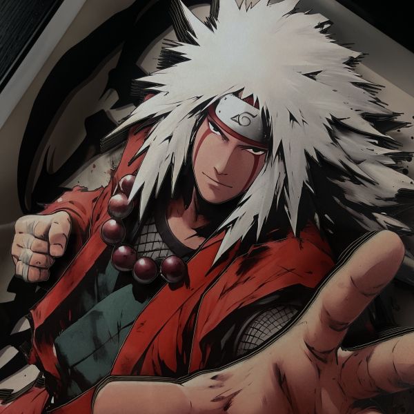 黑白畫映 B&W Studio 蛤蟆仙人 自來也 立體裝飾畫 