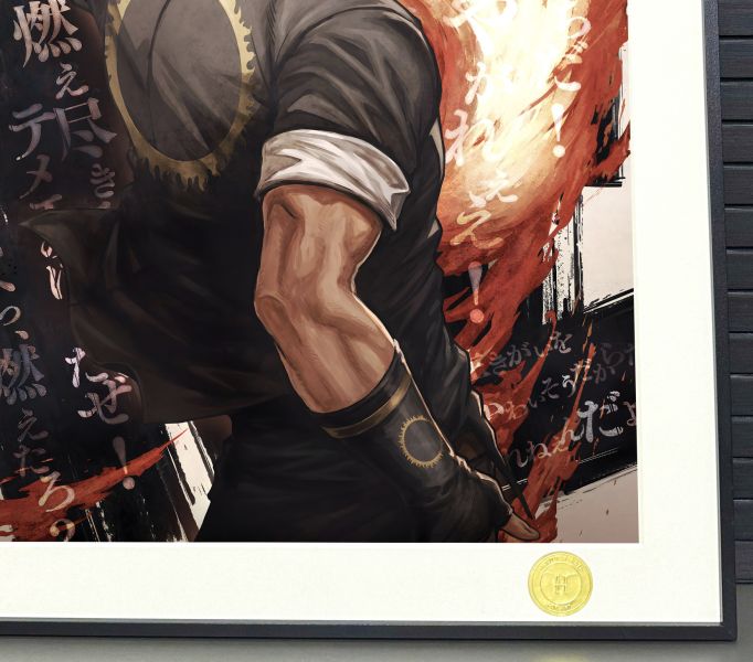 H2工作室《草薙京》拳皇KOF八神庵神樂千鶴大蛇裝飾畫 