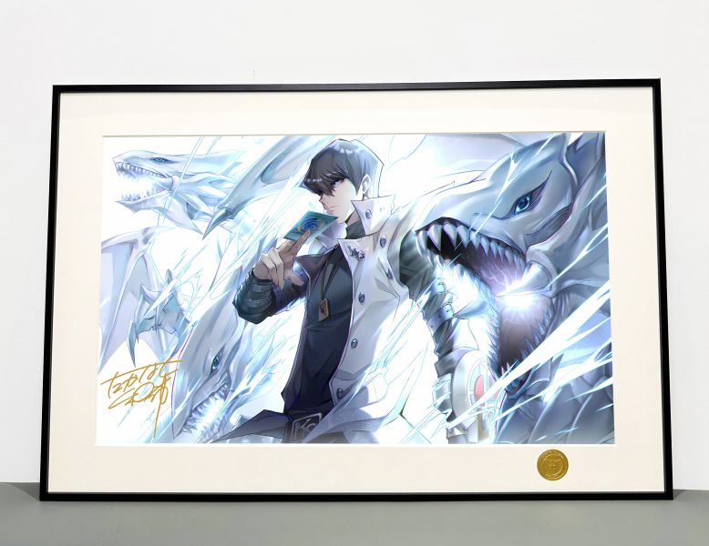 H2工作室 《海馬瀨人》遊戲王青眼白龍高橋和希裝飾畫 