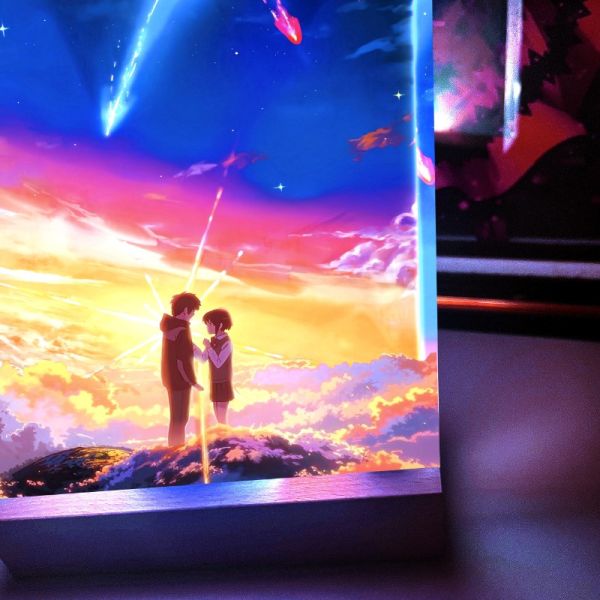 阿喵畫社 重製版 你的名字發光透明卡磚 