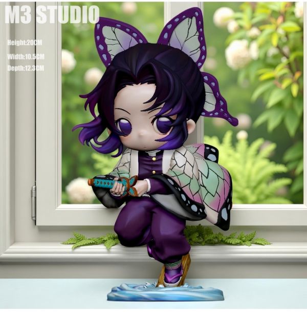 M3工作室 鬼滅 蝴蝶忍 蟲柱Q版 模型GK雕像 