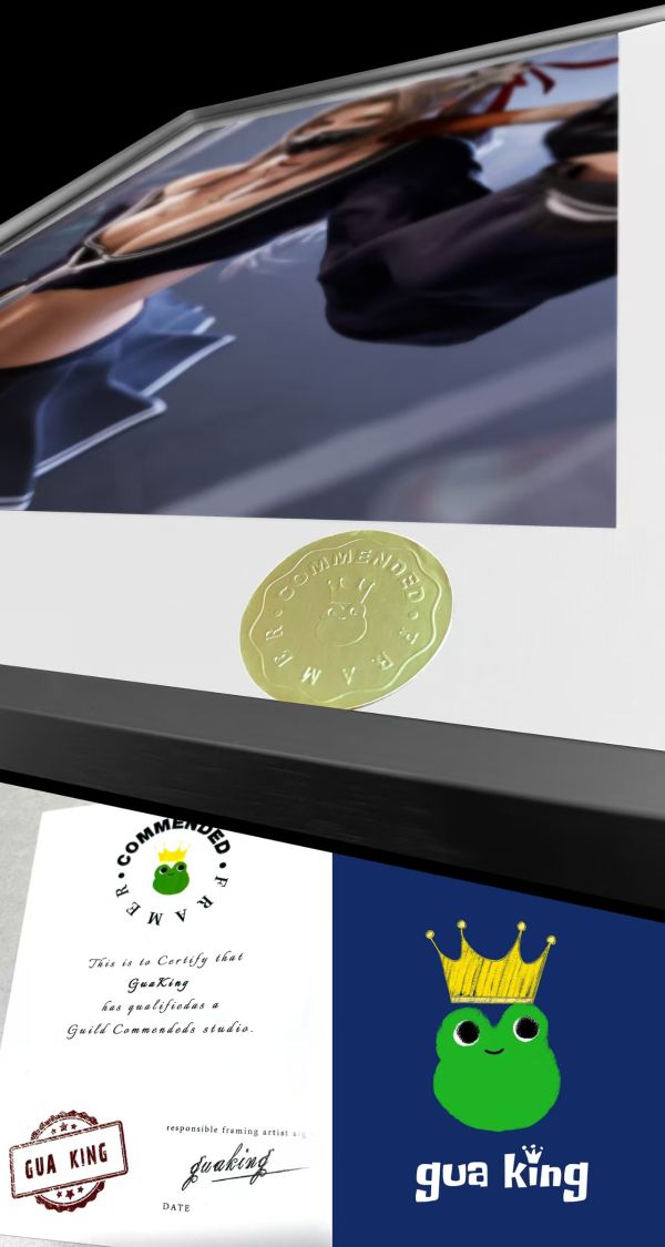 皇呱 《JK少女愛麗絲、蒂法》最終幻想裝飾畫 