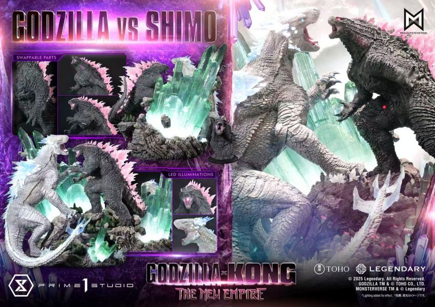 正版授權 Prime 1 Statue 哥斯拉大戰金剛2 帝國崛起 哥斯拉對戰雪魔 