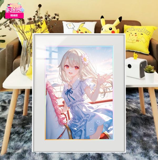 阿喵畫社 Fate 彩虹馬伊莉雅精裱畫 