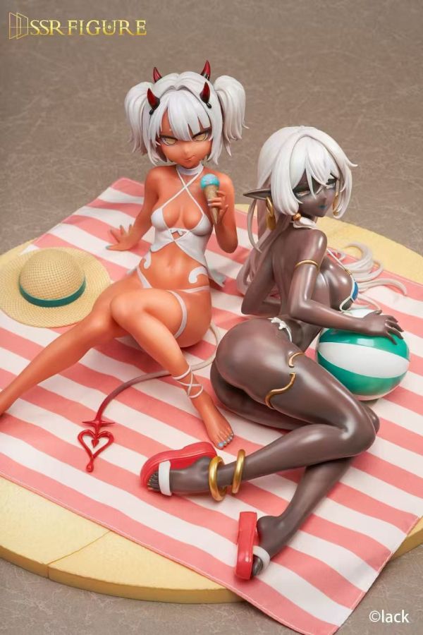SSR FIGURE 咖啡因醬&暗精靈舞娘 夏日Ver. 