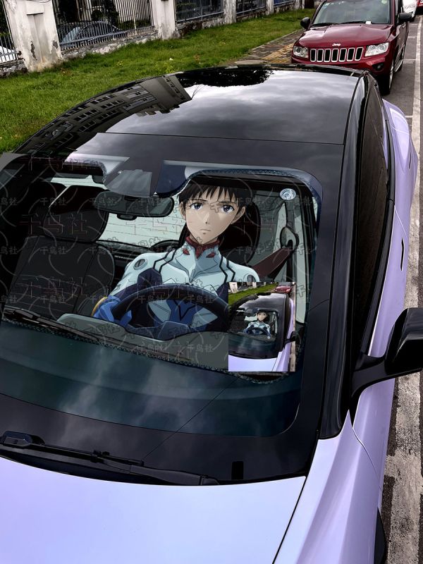 千鳥社《汽車前擋遮陽-真嗣、渚薰》EVA新世紀福音戰士 