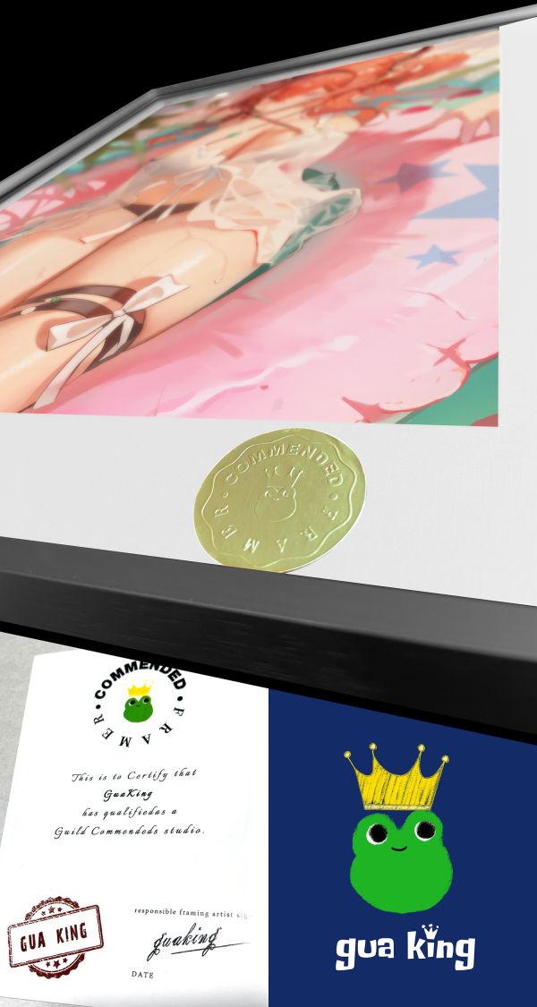 皇呱《水着少女史爾特爾》明日方舟神秘的薩卡茲少女泳裝裝飾畫 