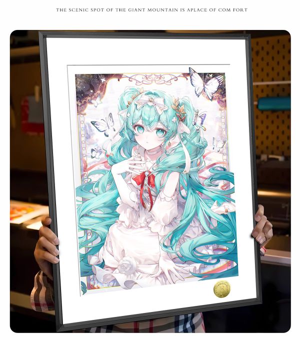 皇呱《少女初音》初音未來18週年甜美少女裝飾畫 