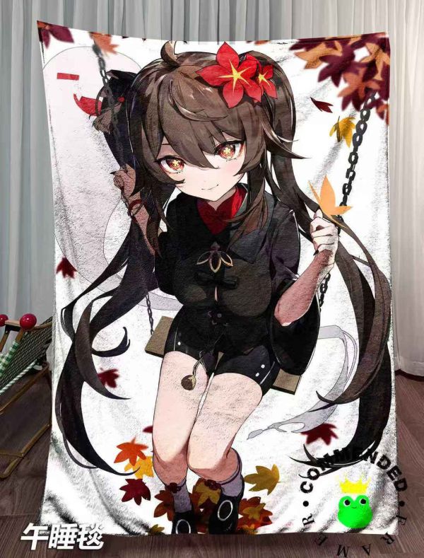 皇呱 《往生堂堂主》原神胡桃璃月同人周邊裝飾畫 