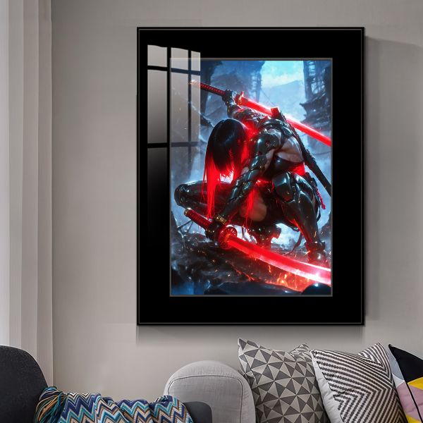 JUZI橘子工作室 賽博世界：刀鋒女戰士 裝飾畫 