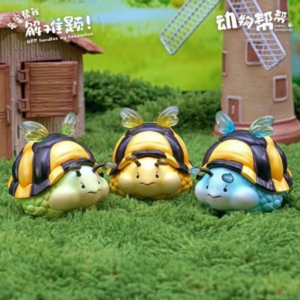傑刻動漫×動物幫幫 龜蜜潮玩桌面擺件 