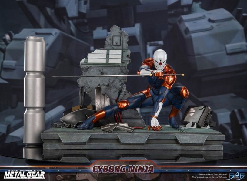 正版授權 First 4 Figures 41cm 合金裝備 生化忍者 灰狐 