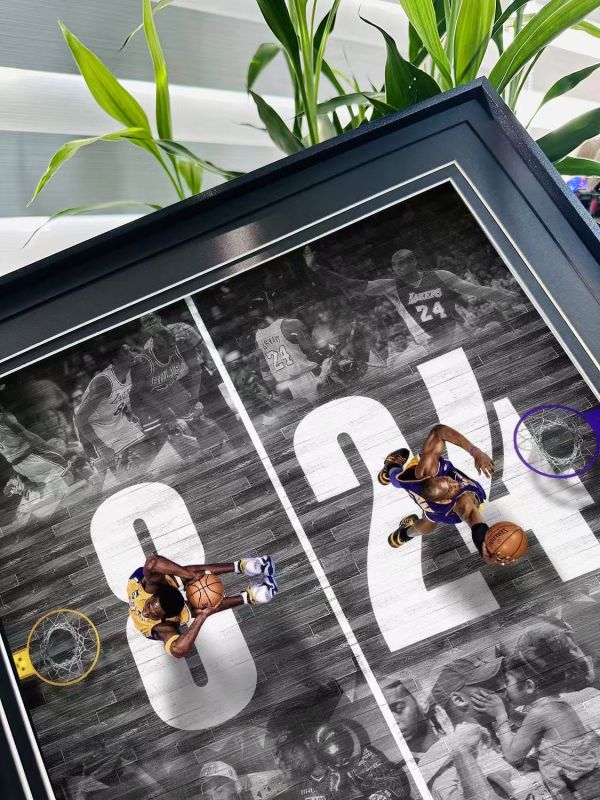 千鳥社《科比8-24》 科比湖人隊黑曼巴NBA裝飾畫 