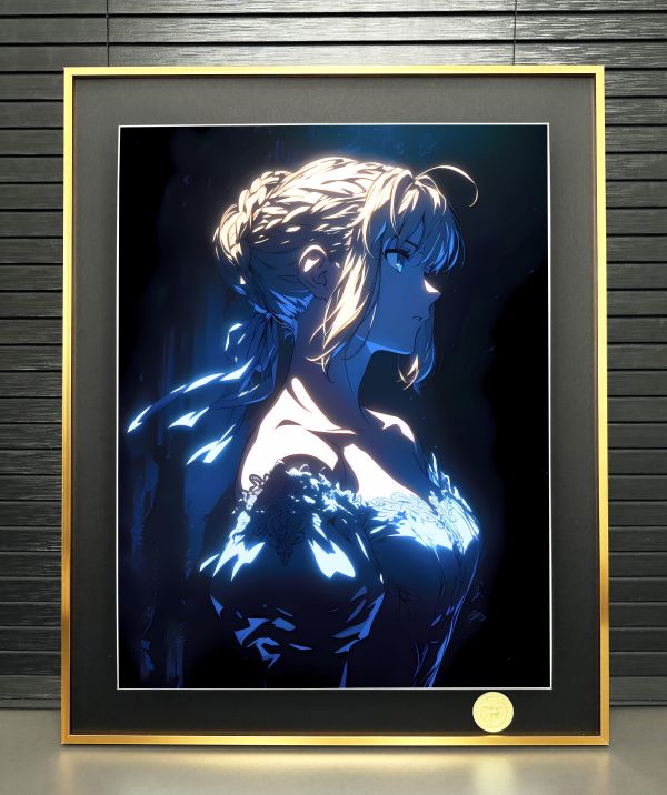 H2工作室 《淑女saber》阿爾託莉雅Fate亞瑟王裝飾畫 