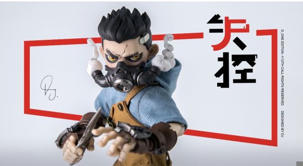 正版授權 D_ONE STUDIO RAGE-ZBOYS系列-牙仔 1/12可動人偶 日常版 