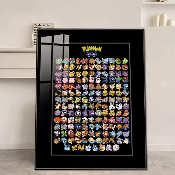 JUZI橘子工作室 寶可夢第一世代裝飾畫 