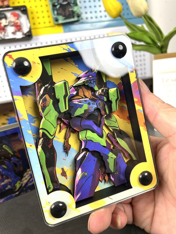 萌萌匠 新世紀福音戰士EVA01初號機亞克力方磚擺件 