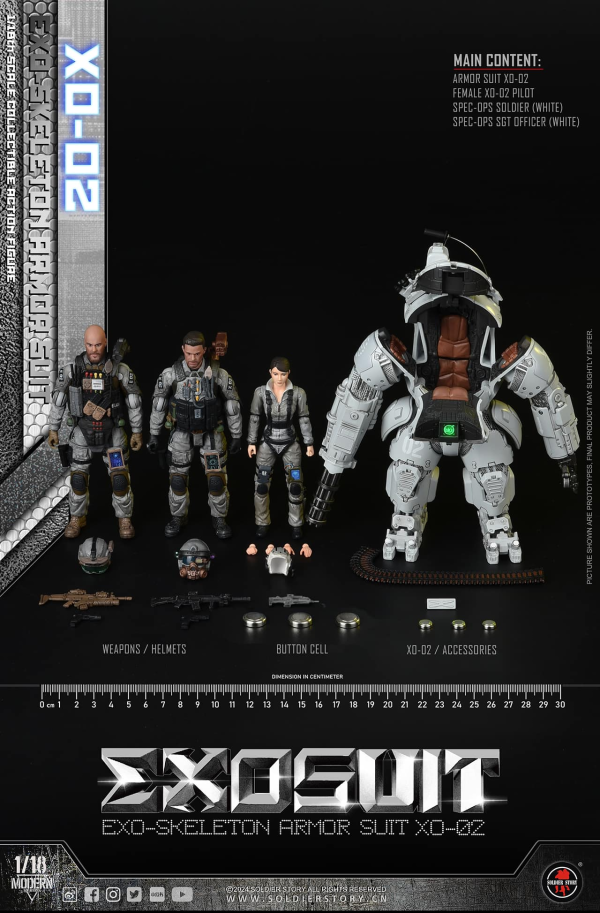 Soldier Story 1/18 EXO 外骨骼裝甲服XO-02 可動收藏人偶 