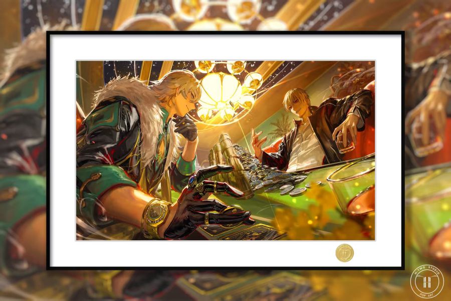 H2工作室 《金閃閃砂金》崩壞星穹鐵道吉爾伽美什卡卡瓦夏裝飾畫 