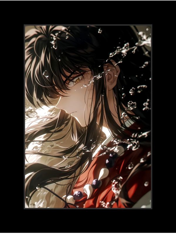 JUZI橘子工作室 犬夜叉 黑髮形態 裝飾畫 