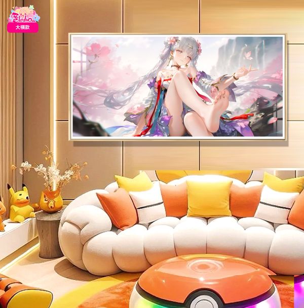 阿喵畫社 山花語今汐高清裝飾畫 
