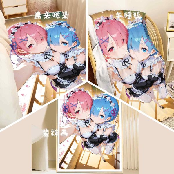 阿喵畫社 迎辰蕾姆拉姆裝飾畫 