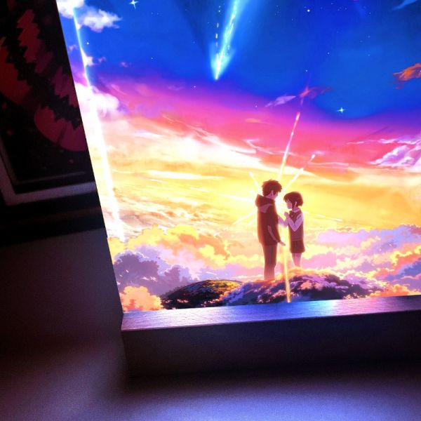 阿喵畫社 重製版 你的名字發光透明卡磚 