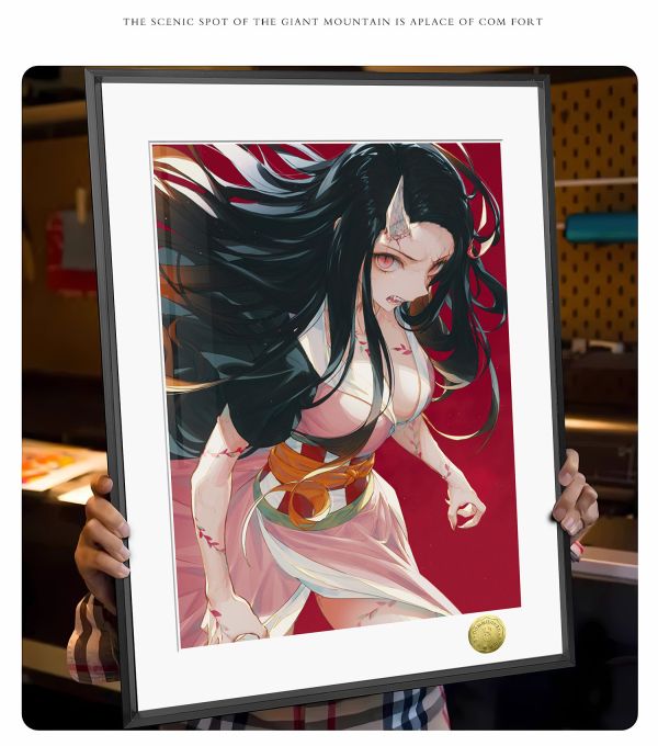 皇呱《鬼化禰豆子》鬼滅之刃爆表戰力裝飾畫 