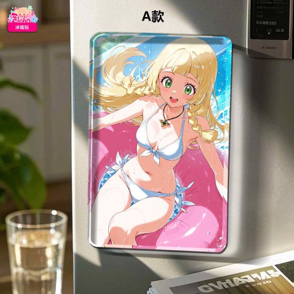 阿喵畫社 寶可夢夏季時光莉莉艾與竹蘭 裝飾畫 