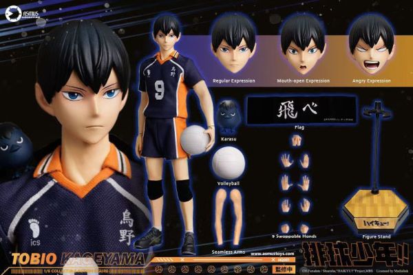正版授權 ASMUS TOYS阿司馬玩具 1/6 排球少年影山飛雄 