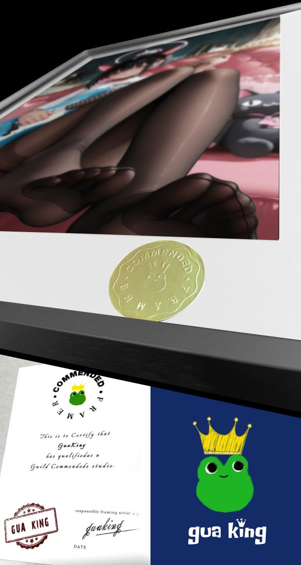 皇呱《和紗喵彈貝斯》蔚藍檔案杏山和紗樂隊的主唱裝飾畫 