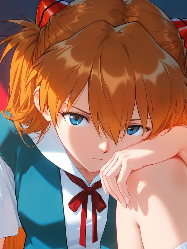 星空 《憂鬱明日香》新世紀福音戰士EVA2號機ASUKA裝飾畫 