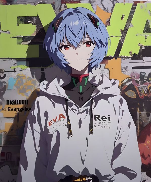 H2工作室《塗鴉綾波麗》新世紀福音戰士EVA裝飾畫 