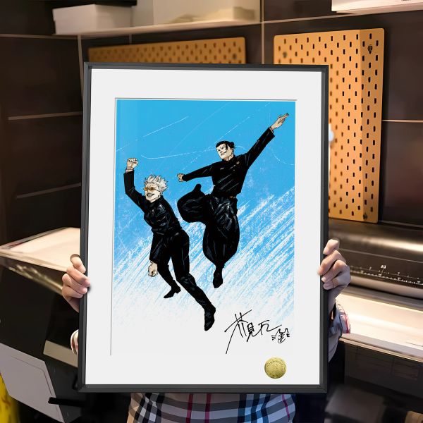 皇呱《咒術回戰：懷玉·玉折》五條悟夏油傑高專時代最強搭檔裝飾畫 